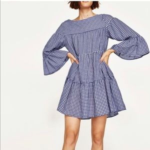 NWT Zara mini gingham dress